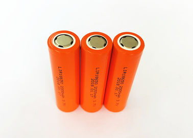 China Flache Spitzen-Batterie der Orangen-18650, Ionenbatterie LED-Licht-3,7 V 2000mah Li fournisseur