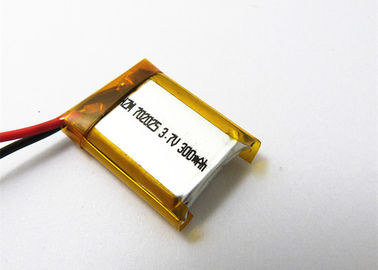China Tiefe des Zyklus-702025 flache Batterie Lithium-Polymer-der Batterie-300mah Lipo für GPS-Digitalkamera fournisseur